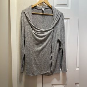 Grey/Black Zip Sweater